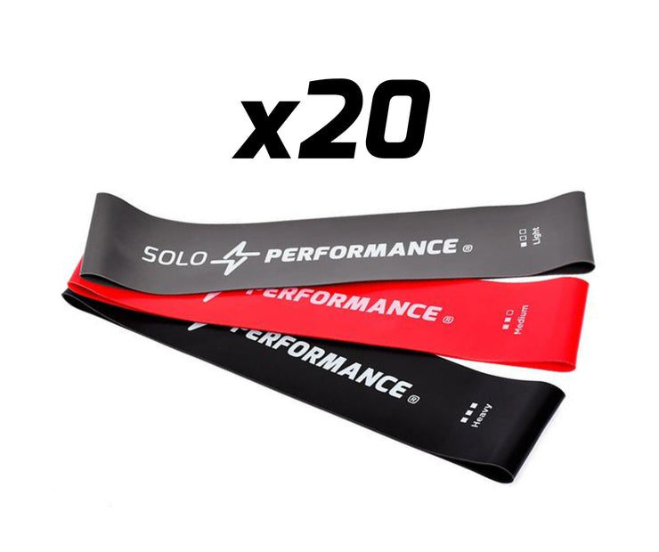 Pack X20 Set de 3 miniligas | Minibands set - SoloPerformance | Material de entrenamiento deportivo en México